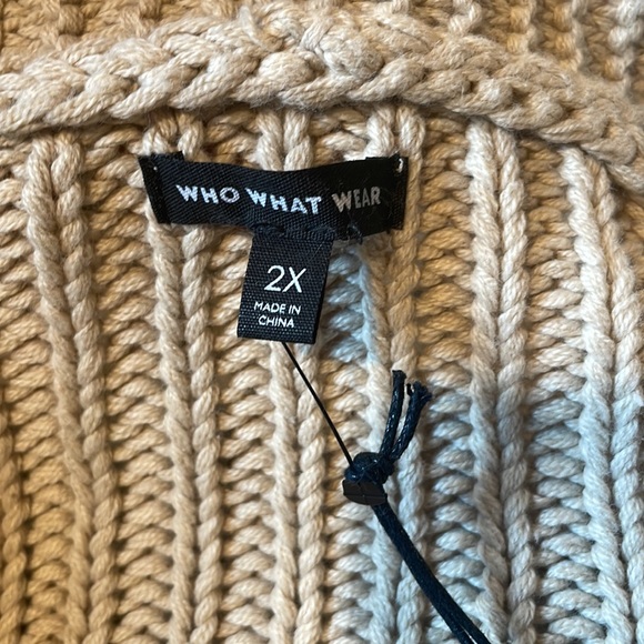 NWT Who What Wear Belted Cardigan. 2X - Picture 7 of 9